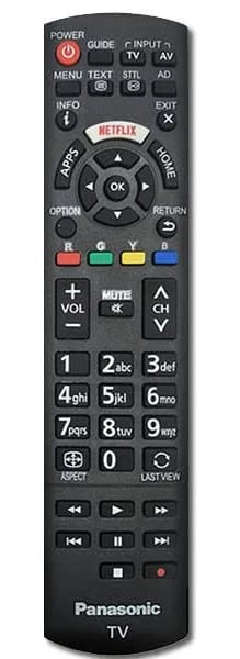 Genuine Panasonic TV Television Remote Control - Used